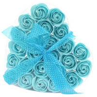 Coffret cœur de 24 roses de bain
