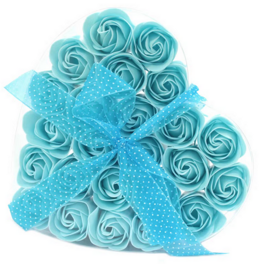 Coffret cœur de 24 roses de bain