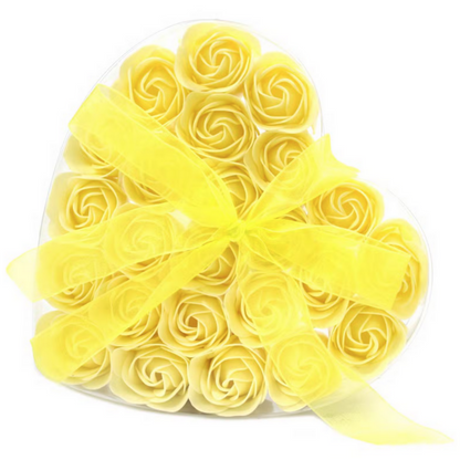 Coffret cœur de 24 roses de bain